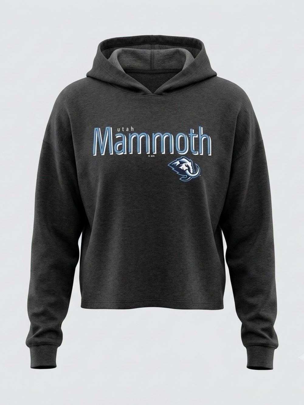 NWT Utah Mammoth NHL Hooded Long Sleeve Shirt Gray Men’s Large Official